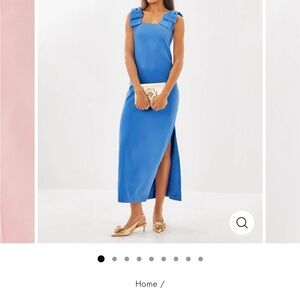 Lilly Pulitzer Vibrant Blue Midi Dress